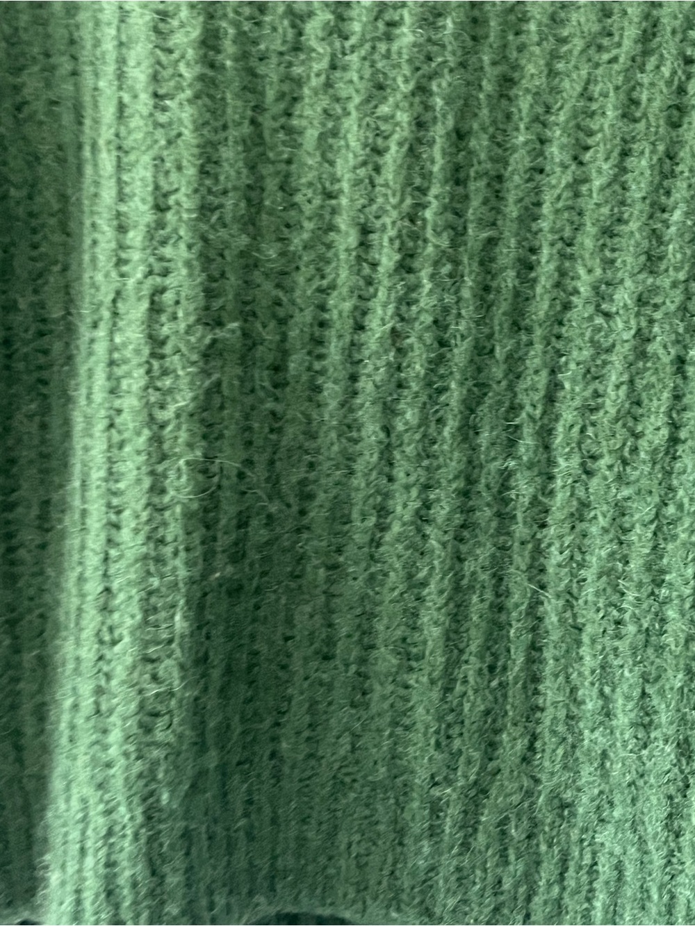 Cozy Forest Green Ribbed Button Cardigan - Picture 5 of 5